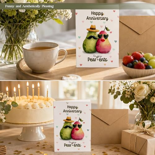 Funny Anniversary Card for Parents - Premium Quality Greeting Card