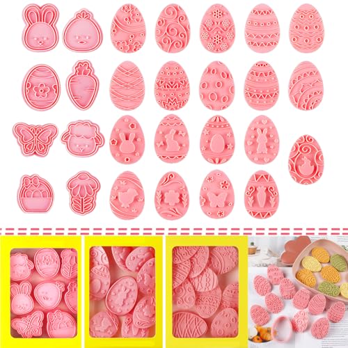 27-Piece Easter Cookie Cutter Set - Safe & Easy to Clean
