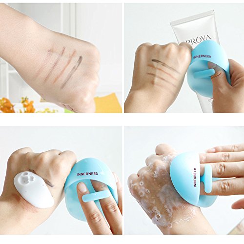 INNERNEED Silicone Face Cleanser and Exfoliating Facial Scrubber Brush 2-Pack
