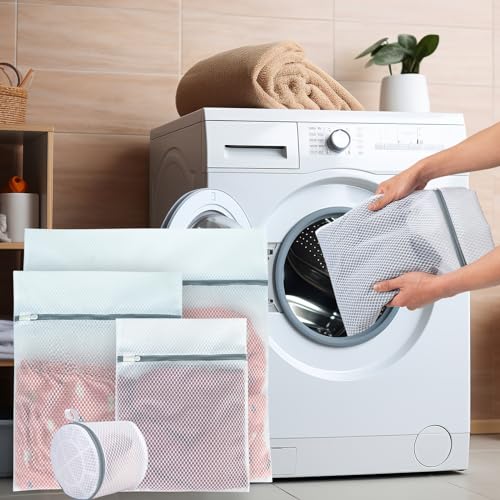 Mesh Bra Laundry Bags for Delicates, 6x7 Inch, 3-Pack Set