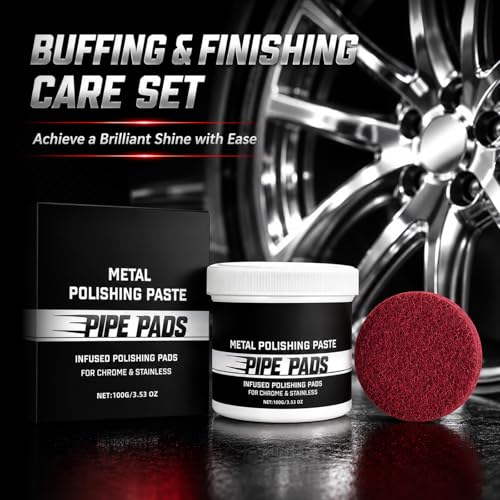 Metal Polishing Paste Kit - Scratch Remover for Chrome, Aluminum & Stainless Steel