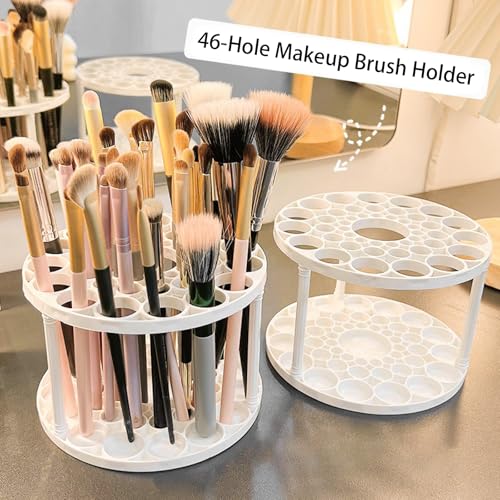 46-Slot Makeup Brush Holder Organizer for Vanity