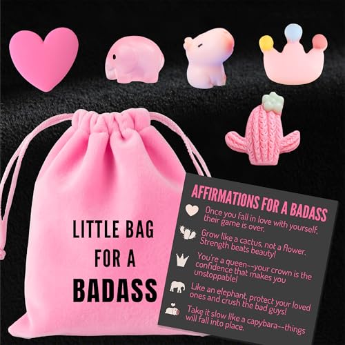 Badass Greeting Card with 5 Resin Charms for Inspiration