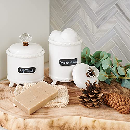 Mud Pie Small Circa Chalkboard Label Bath Canister