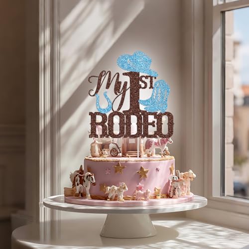 My 1st Rodeo Cake Topper - Western Cowboy Birthday Decor