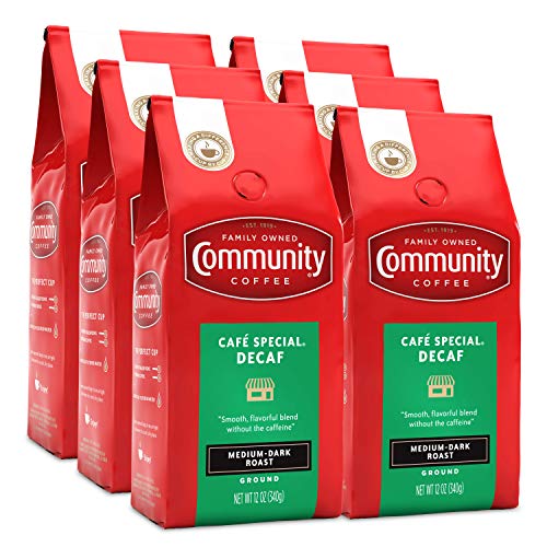 Community Coffee Café Special Decaf Ground Coffee 12 Ounce (Pack of 6)