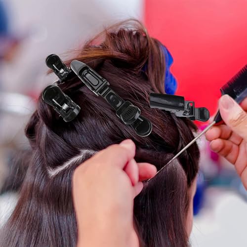 GlamorDove Alligator Hair Sectioning Clips 6-Pack for Styling and Salon