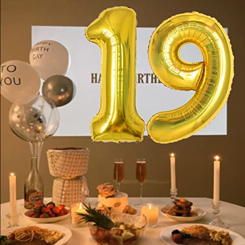 40 Inch Gold Number 59 Balloon for Birthday and Anniversary Celebrations