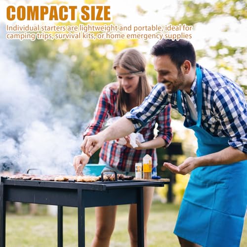 30 Pack Waterproof Quick Instant Fire Starters for Camping & BBQ