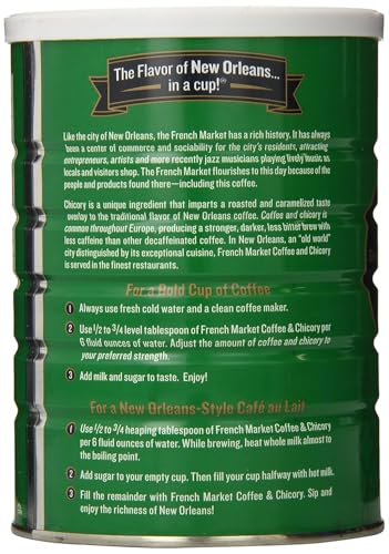 Decaf Medium-Dark Roast Ground Coffee with Chicory - 12oz Can