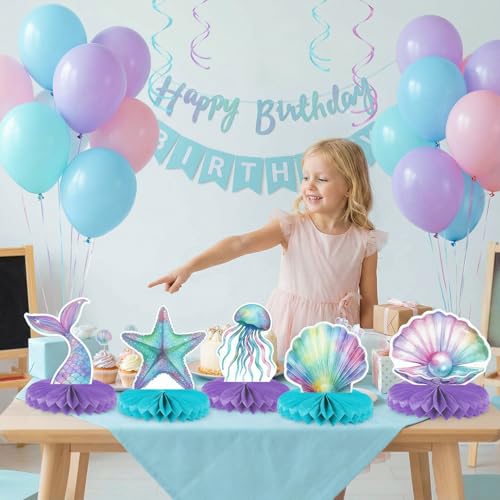 Mermaid Birthday Centerpieces (12-Pack) – Enchanting Party Decorations