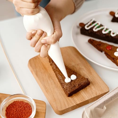 16 Inch Disposable Piping Bags - 100 Pack for Cake Decorating