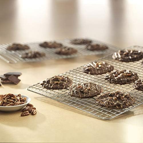 USA Pan Half Sheet Nonstick Roasting Rack - Set of 2 for Perfect Baking & Cooling