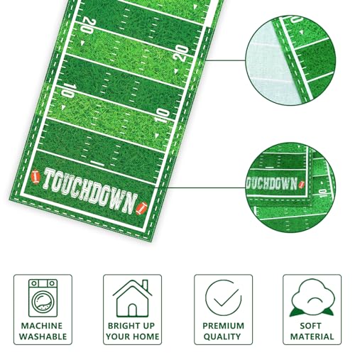 Lemicin Football Table Runner 14 x 84 Inch Polyester Party Decor