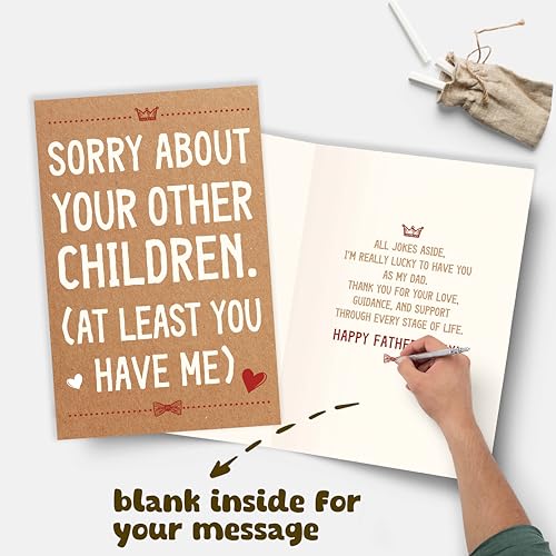 Funny Father's Day Card - Humorous Gift for Dad from Daughter or Son
