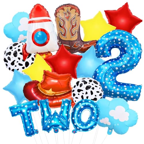 Toy Themed 2nd Birthday Balloon Set - Two Infinity and Beyond Party Decor