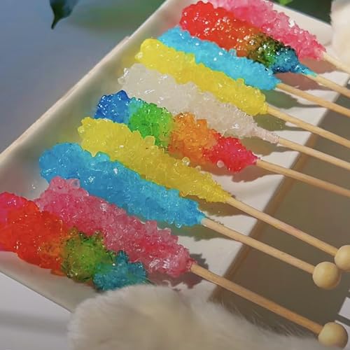 100 Wooden Rock Candy Sticks - 6 Inch Drink Stirrer & Cake Pop Sticks
