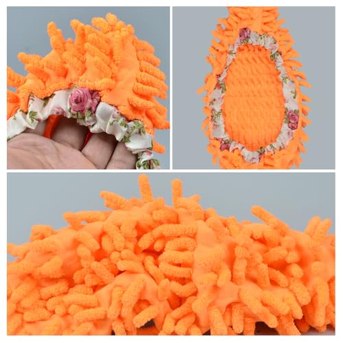 Reusable Microfiber Mop Slippers for Easy Floor Cleaning - Pink