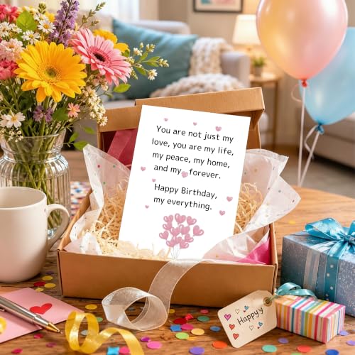 Romantic Birthday Card for Husband Wife Boyfriend Girlfriend
