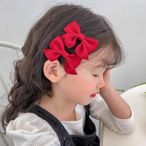 2-Piece Gradient Rainbow Hair Bow Clips with Pearls and Ribbons for Girls