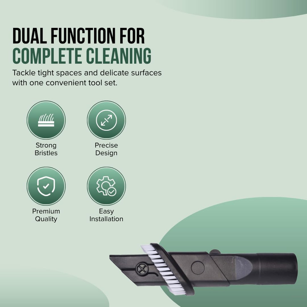 Selgo Replacement Combination Dusting Brush & Crevice Tool for Various Bissell Vacuum Cleaners