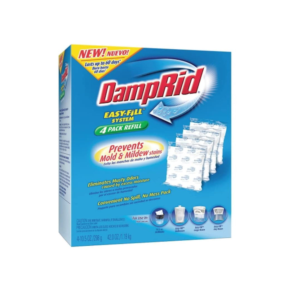 DampRid Easy Fill Moisture Absorber Refill No Scent 42 Oz, 3 Pack