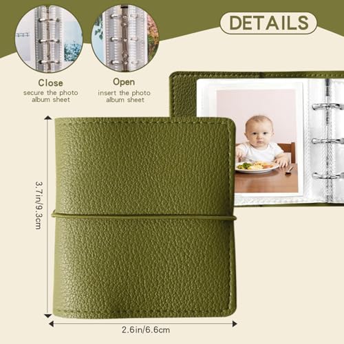 Mactto Dark Brown Photo Album for Fujifilm Instax Mini - 50 Pockets