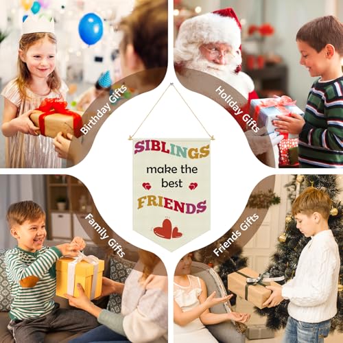 Kids Room Canvas Banner Wall Hanging Decor - 17.7x11.8in