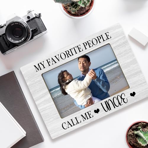 Wooden 4x6 Picture Frame - Perfect Gift for Uncle