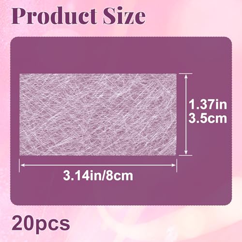 SmallCat 20 Pcs Silk Nail Wrap Kit for Broken Natural Nails Repair