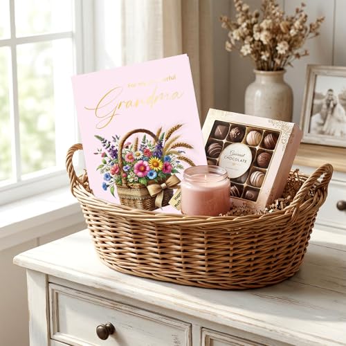 Happy Mother's Day Card for Grandma with Envelope - 5x7