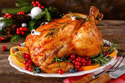 Harniruco 2-Pack Pop-Up Poultry Thermometer for Perfect Cooking