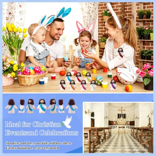 30pcs Little Jesus Figures Easter Egg Favors Religious Party Decorations