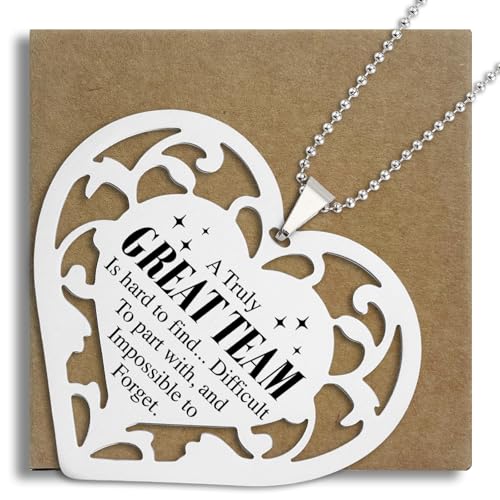 Heart Shaped Stainless Steel Team Appreciation Gift Ornament