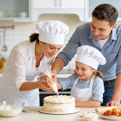 Unisex Adjustable Chef Hat - Reusable Kitchen Cooking Cap
