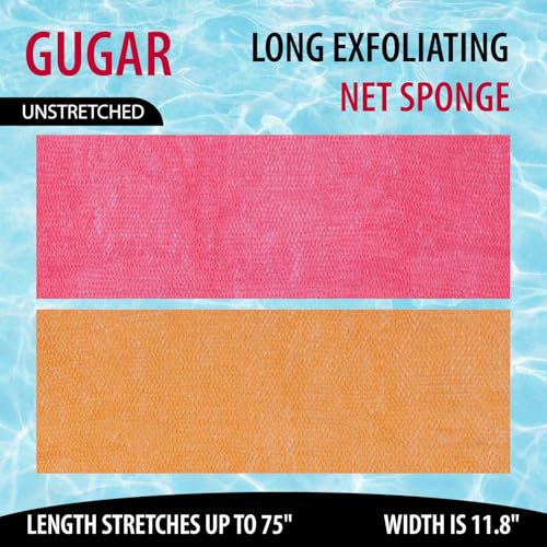 GUGAR Authentic African Exfoliating Net Sponge Body Scrubber