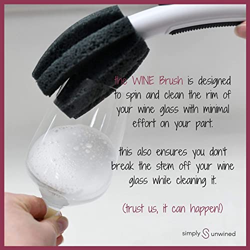Replacement Sponge Heads for Wine Glass Cleaning Brush - 2 Pack
