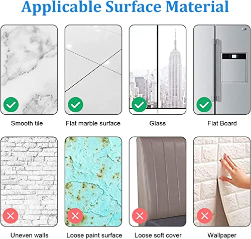 4x6 Acrylic Mirror Tiles - 10 Pack Self-Adhesive Wall Decor
