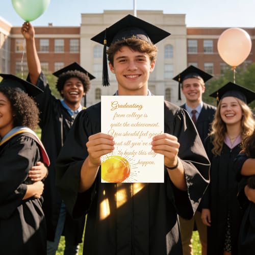 Elegant College Graduation Card - Congratulations Graduate Gift