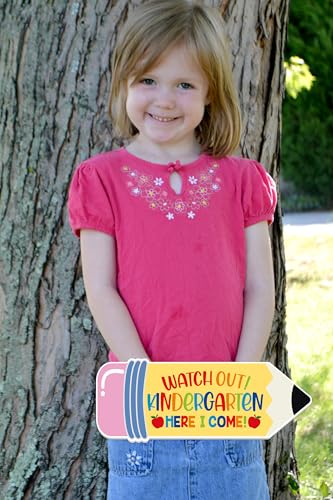Watch Out Kindergarten Here I Come Photo Sign - First Day School Prop