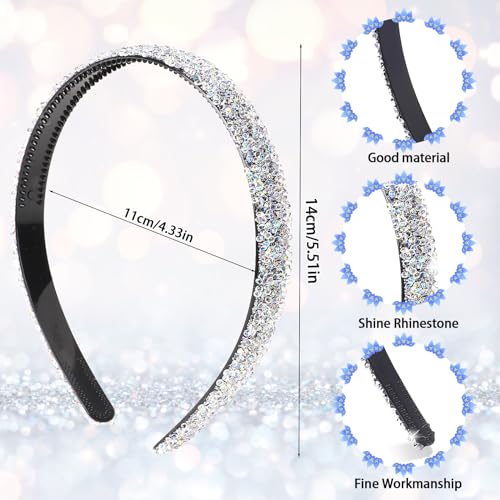 Vin Beauty Crystal Rhinestone Headband Multicolored Sparkle Hair Band