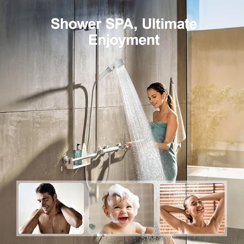 Filtered Handheld Shower Head with 3 Spray Modes & ON/OFF Switch