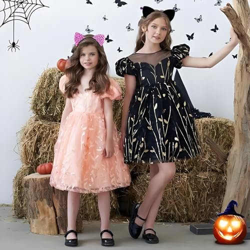 Black Cat Ears Headband Plush Furry Costume Headpiece for Halloween