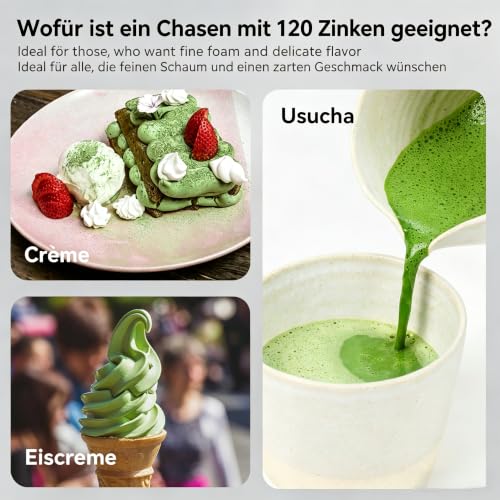 SHONMISEN Authentic Bamboo Matcha Whisk - 120 Prong Chasen for Tea