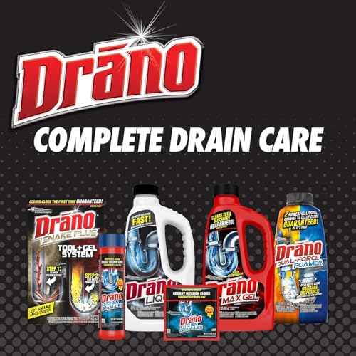 Drano Liquid Drain Cleaner & Clog Remover 32 oz for Hair & Soap Scum