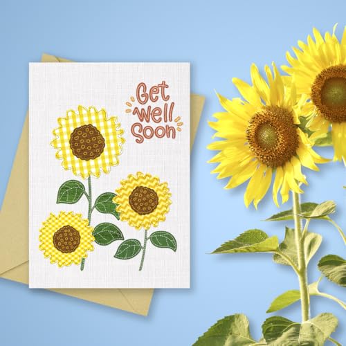 Get Well Card for Friends & Family - 5x7 Encouragement Card