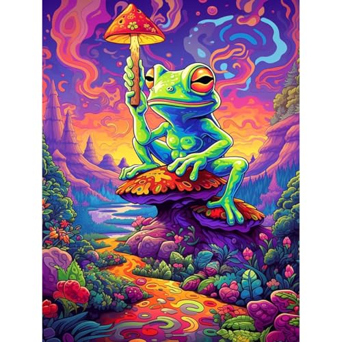Amz Camel 5D Diamond Art Kit - Mosaic Frog Painting (12x16)