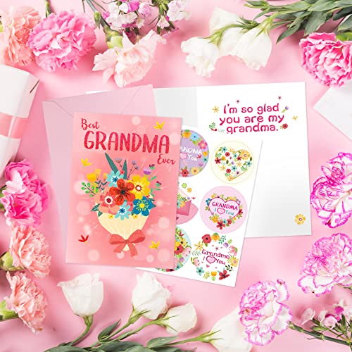 Ceiba Tree Mother's Day Card for Grandma - 2 Pack with Envelopes