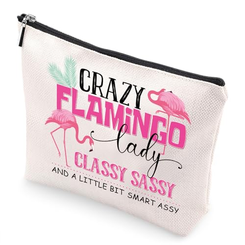 VeloKomo Flamingo Waterproof Makeup Bag - Travel Cosmetic Pouch
