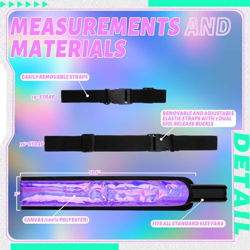 Cosblank Folding Thigh Holster for Hand Fan - Rave Accessory